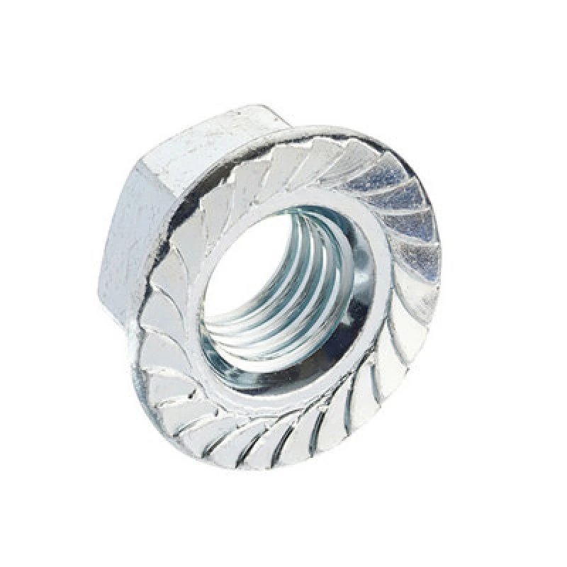 Image of Unifix Class 6 Serrated Flange Nuts Din 6923 Bzp - M10 X 1.50