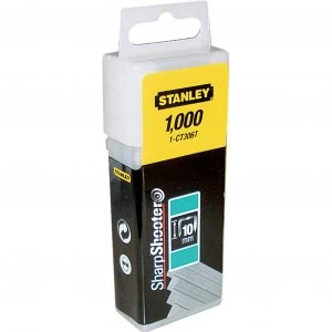 Image of Stanley Flat Narrow Crown Staples 8mm Pack of 1000