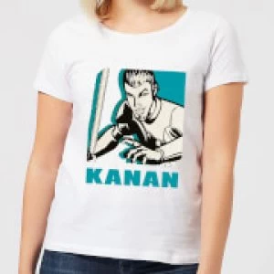 Image of Star Wars Rebels Kanan Womens T-Shirt - White - 3XL