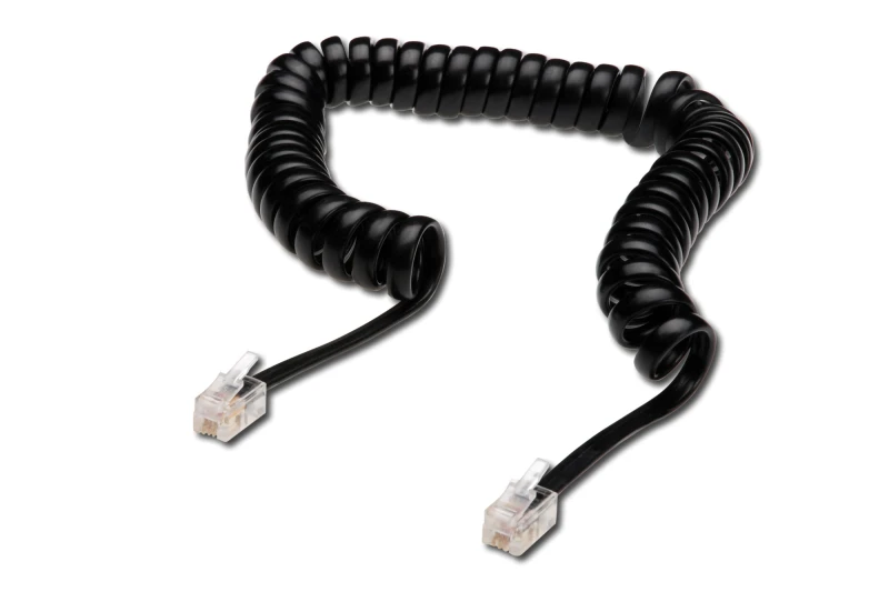 Image of Digitus AK-460101-040-S Phone Cable RJ10 to RJ10 Black 4m AK-460101-040-S