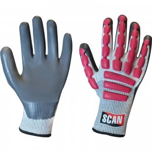 Image of Scan Anti Impact Latex Cut 5 Gloves 2XL