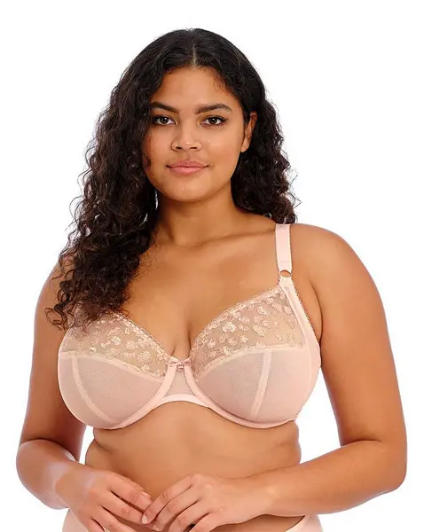 Image of Elomi Elomi Namrah Plunge Wired Bra Pale Blush Pale Blush Female 40F EB09429