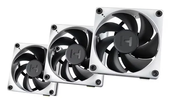 Image of HYTE THICC FP12 120mm Fan Triple Pack - White/Black - FAN-HYTE-FP12-BW-3