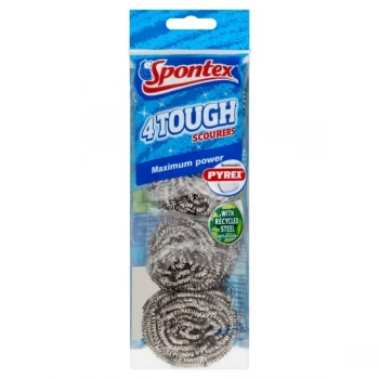 Image of Spontex Tough Scourer Pack 4