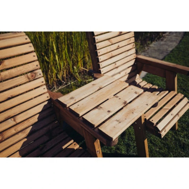 Image of Churnet Valley Garden Furniture Ltd Valley Straight Tray - Timber - L43.5 X W46 X H4cm - Fully Assembled