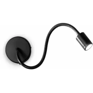 Image of Ideal Lux Focus-1 - LED 1 Light Reading Lamps Black