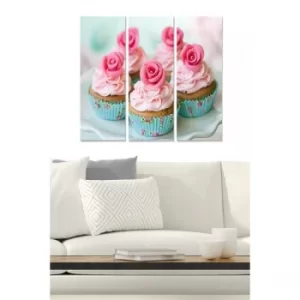 Image of MDF5542425 Multicolor Decorative MDF Painting (3 Pieces)