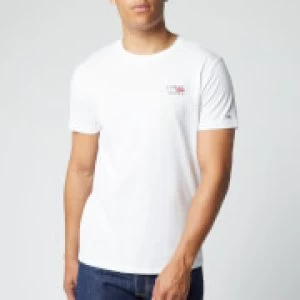 Image of Tommy Jeans Mens Chest Logo T-Shirt - White - M