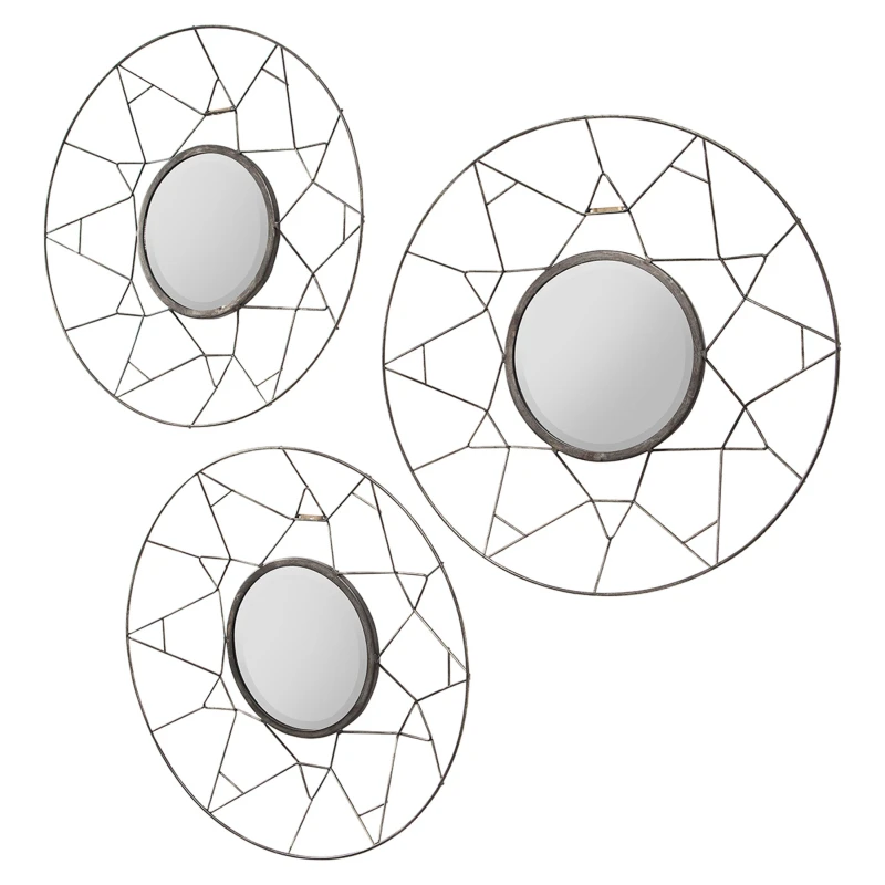 Image of Gallery 99 Wall Mirror Black unisex 450x450mm