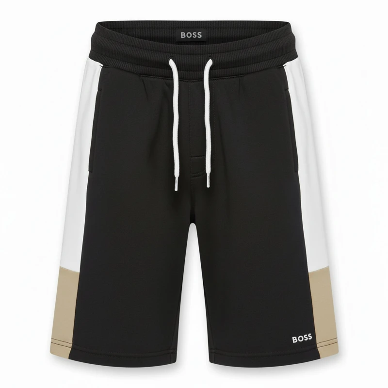 Image of Boss Kids Col Soft Fleece Jogger Shorts Black 09B male 4 Yrs