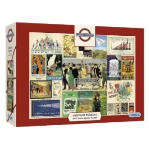 Image of Gibsons TFL Heritage Posters 1000 Piece Jigsaw Puzzle