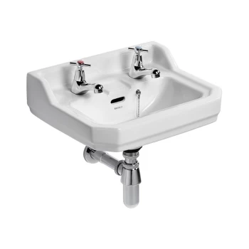 Image of Ideal Standard Waverley Handrinse Basin 450mm Wide - 2 Tap Holes