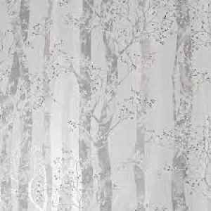 Image of Sublime Dappled Trees Wallpaper Grey/Silver Paper