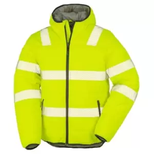 Image of Result Genuine Recycled Unisex Adult Ripstop Safety Jacket (S) (Fluorescent Yellow)