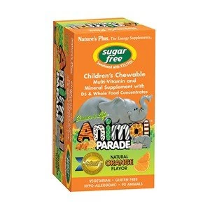 Image of Natures Plus Source of Life Animal Parade Sugar Free Multi with D3 90 Tablets Assorted