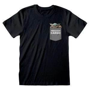 Image of Star Wars - The Mandalorian Precious Cargo Pocket Unisex Medium T-Shirt - Black