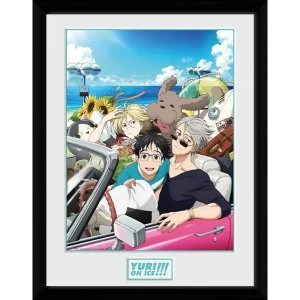 Image of Yuri On Ice Car Framed Collector Print