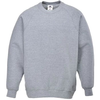 Image of B300HGRXXL - sz 2XL Roma Sweatshirt - Heather Grey - Portwest