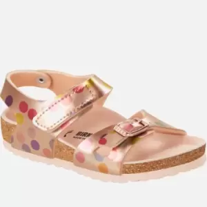 Image of Birkenstock Kids Colorado Metallic Polka Dot Sandals - UK 1 Kids