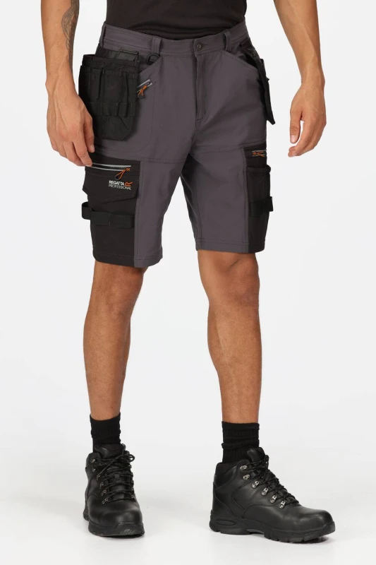Image of Regatta Mens Infiltrate Detachable Holster Shorts in Grey Size: 36R Grey Male 36R