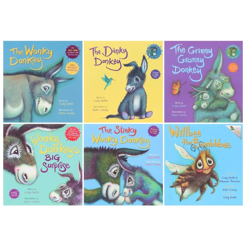 Image of The Wonky Donkey Series 6 Book Collection By Craig Smith Craig Smith Books