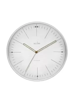 Image of Acctim Clocks Solna White Wall Clock