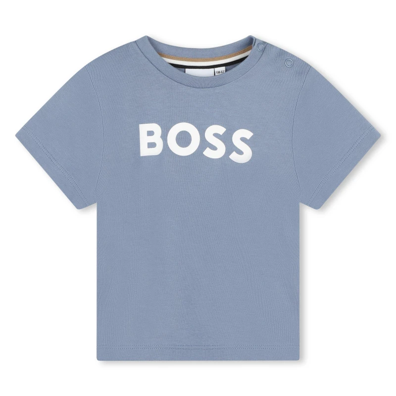 Image of Boss Large Logo T-Shirt Infants - Grey Grey 9 - 12 Months