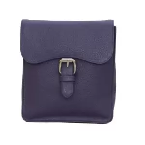 Image of Eastern Counties Leather Womens/Ladies Ebony Satchel Style Handbag (One size) (Purple)