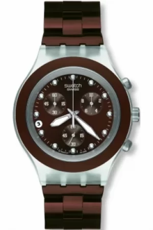 Image of Mens Swatch Full-Blooded Earth Chronograph Watch SVCK4042AG