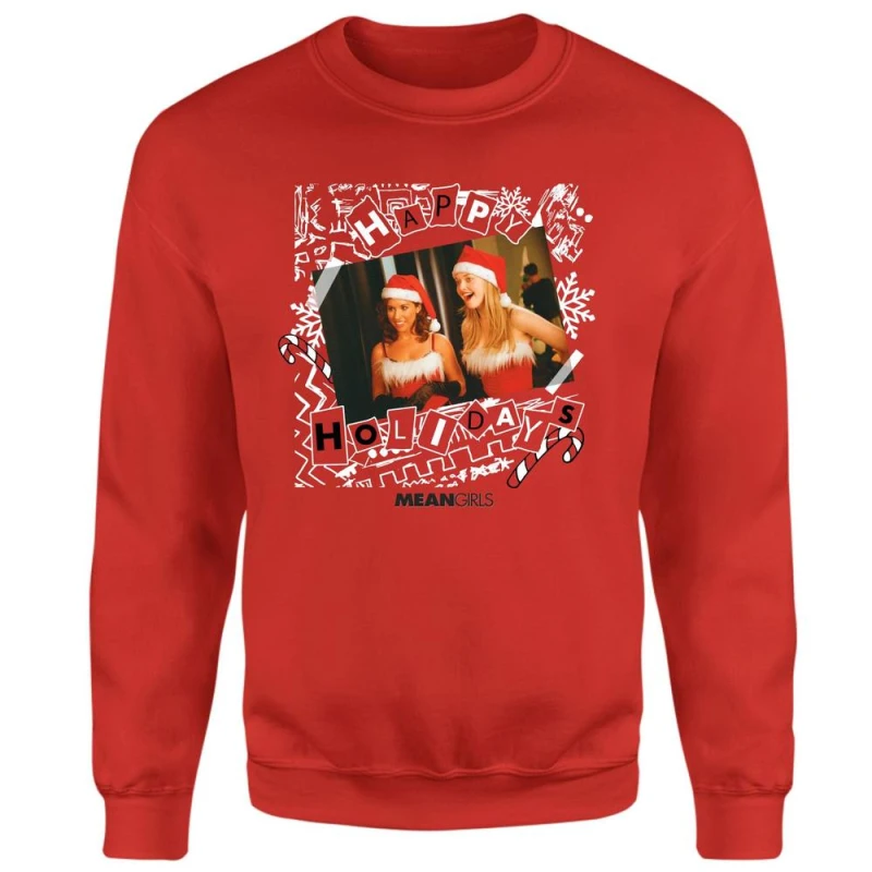 Image of Mean Girls Jingle Bell Rock Christmas Jumper - Red - M