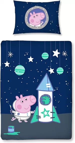 Image of Peppa Pig George Counting Junior Duvet Cover