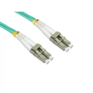 Image of Cables Direct LC/LC 1m fibre optic cable OM4 Blue