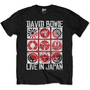 Image of David Bowie - Live in Japan Unisex XX-Large T-Shirt - Black