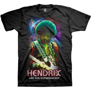 Image of Jimi Hendrix - Cosmic Unisex Medium T-Shirt - Black