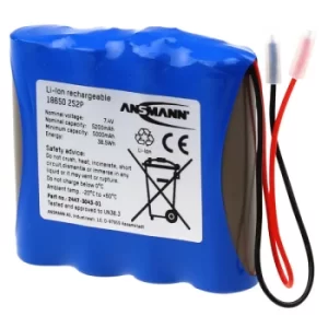 Image of Ansmann 2447-3043-02 Battery Pack Li-ion 2S2P 7.4V 5.2Ah Inline