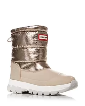Image of Hunter Womens Metallic Short Snow Boots
