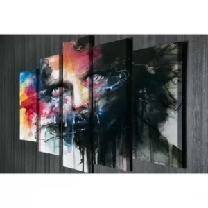 Image of BC044 Multicolor Decorative Canvas Painting (5 Pieces)