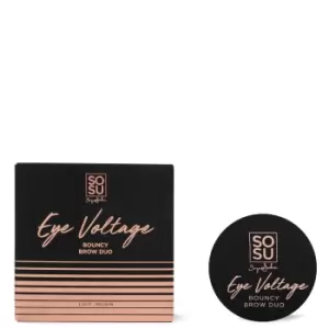 Image of SOSU Cosmetics Eye Voltage Bouncy Brow Duo 32g (Various Colours) - Light-Medium