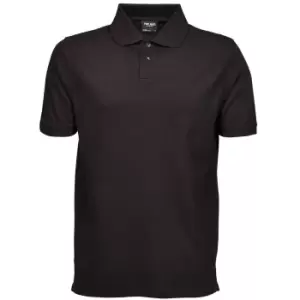 Image of Tee Jays Mens Heavy Pique Short Sleeve Polo Shirt (S) (Black)