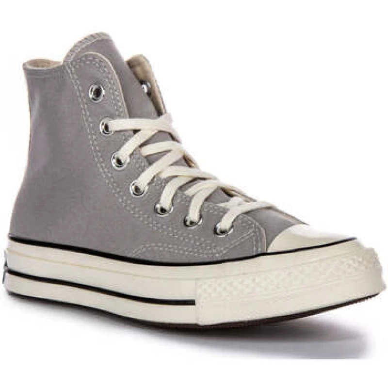 Image of Converse Womens All Star Hi 70 S Trainers Grey Area Egret Black, 5.5