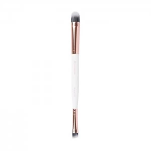 Image of Brushworks Brushworks Brushworks - White & Rose Gold Double Ended Eye Brush