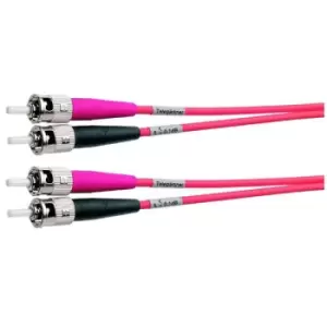 Image of Telegartner L00811A0009 FO Duplex Patch Cables ST G625/125 2m