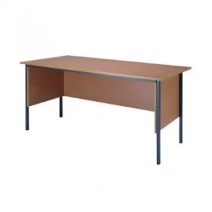 Image of Serrion Rectangular 4 Leg Desk 1500x750x730mm Bavarian Beech KF838369