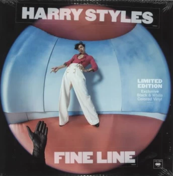 Image of Harry Styles Fine Line - Black & White Splattered Vinyl - Sealed 2019 UK 2-LP vinyl set 19439705141