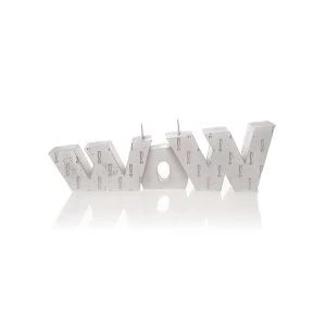 Image of Silver WOW Sign Candle