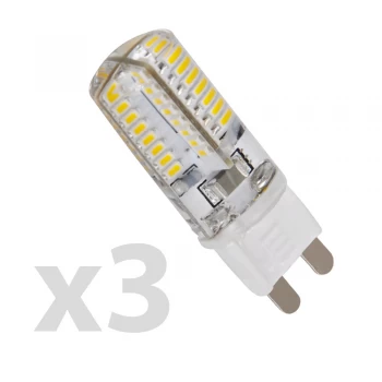 Image of Pack of 3 - High Power LED MiniSun 3W Energy Saving G9 Pin Bulbs - War