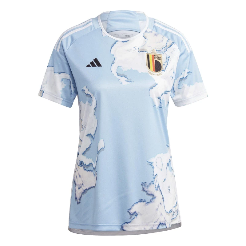 Image of adidas Belgium Away Shirt 2023 Womens - Blue Blue M