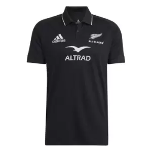 Image of adidas All Blacks Home Polo Shirt Mens - Black