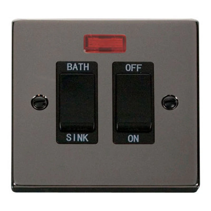 Image of SE Home Black Nickel 20A DP Sink/bath Switch Black