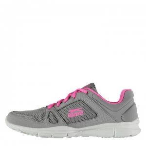 Image of Slazenger Force Mesh Running Shoes Ladies - Charcoal/Pink
